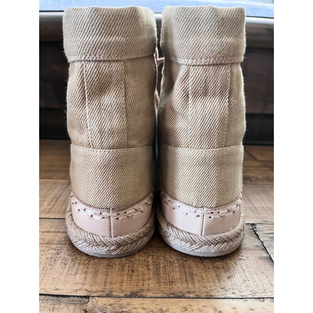 Free People Menorca Ankle Boots Women's Sz 9 Sand Lace Up High Top Sneakers - Picture 5 of 11